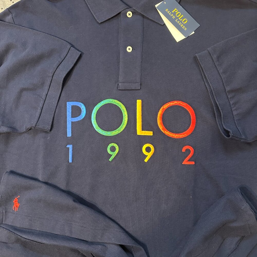 RALPH LAUREN CLASSIC FIT DARK BLUE POLO SHIRT SIZE 2XB 2LT  OR XLT MEN $138.00 - Picture 4 of 5